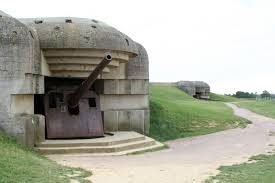 Remains of the Mulberry artificial harbour at Arromanches
